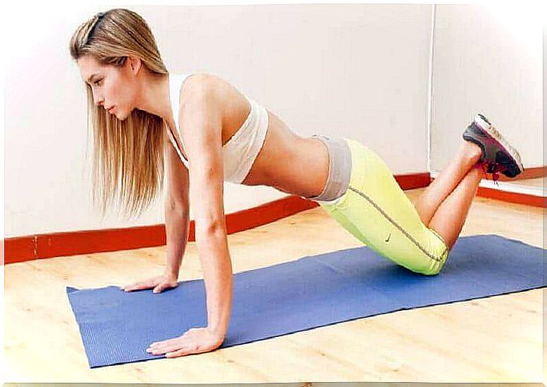 Push-ups for trained arms