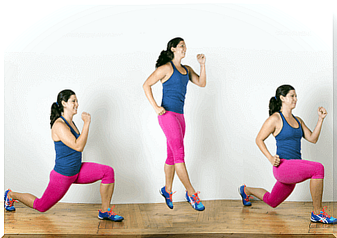 Jumping lunges can exercise your body.