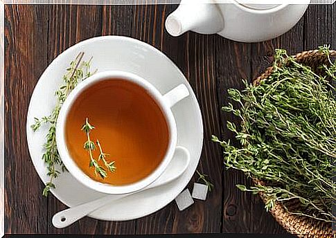 Thyme tea to aid digestion