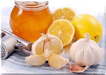 Honey, lemons, garlic