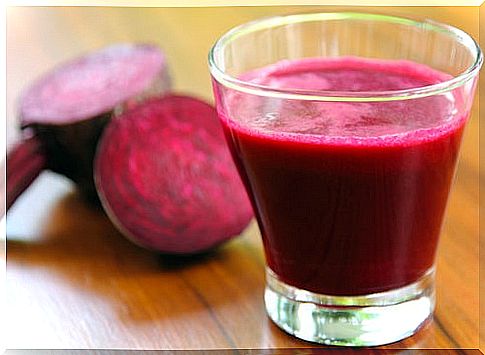 Roote beetroot as juice